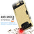 Galaxy Note 5 Case PunkCase SLOT Gold Series Slim Armor Soft Cover Case w/ Tempered Glass (Color in image: Grey)
