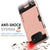 Galaxy Note 5 Case PunkCase SLOT Rose Series Slim Armor Soft Cover Case w/ Tempered Glass (Color in image: Grey)