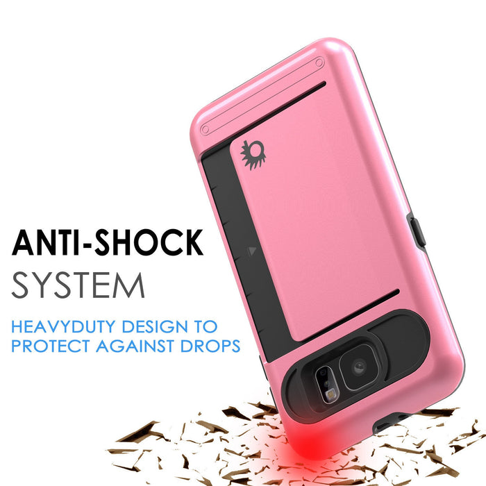 Galaxy S6 EDGE Case PunkCase CLUTCH Pink Series Slim Armor Soft Cover Case w/ Screen Protector (Color in image: Gold)