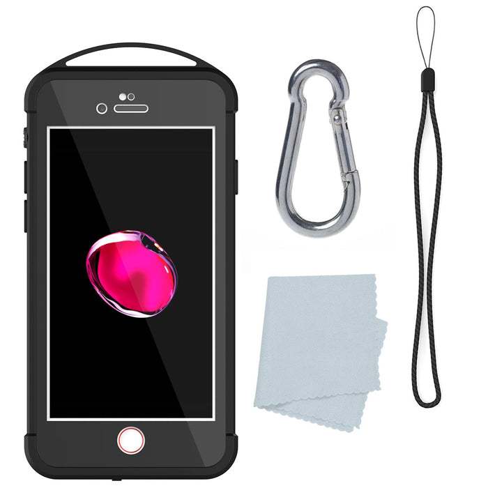 iPhone 7 Waterproof Case, Punkcase ALPINE Series, CLEAR | Heavy Duty Armor Cover (Color in image: light blue)