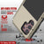 Galaxy S22 Ultra Metal Case, Heavy Duty Military Grade Rugged Armor Cover [Gold] (Color in image: Black)