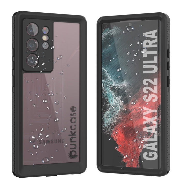Galaxy S22 Ultra Wasserdichtes Gehäuse PunkCase Ultimato Klar Dünn 6.6ft Unterwasser IP68 Schock/Schneefest [Klar]