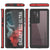 Galaxy S22 Ultra Waterproof Case PunkCase Ultimato Red Thin 6.6ft Underwater IP68 Shock/Snow Proof [Red] (Color in image: purple)