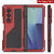 Galaxy Z Fold7 Metall Case, Heavy Duty Military Grade -Rüstungsdecke Ganzkörper hart [rot]