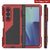 Galaxy Z Fold7 Metall Case, Heavy Duty Military Grade -Rüstungsdecke Ganzkörper hart [rot]