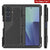 Galaxy Z Fold7 Metall Case, Heavy Duty Military Grade -Rüstungsbedeckung Ganzkörper hart [Schwarz]