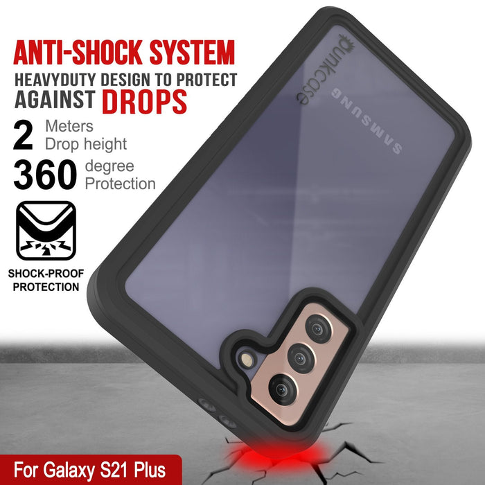 Galaxy S21+ Plus Water/Shock/Snow/dirt proof [Extreme Series] Punkcase Slim Case [White] (Color in image: Black)