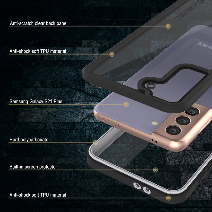 Galaxy S21+ Plus Water/Shock/Snow/dirt proof [Extreme Series] Punkcase Slim Case [White] (Color in image: Purple)