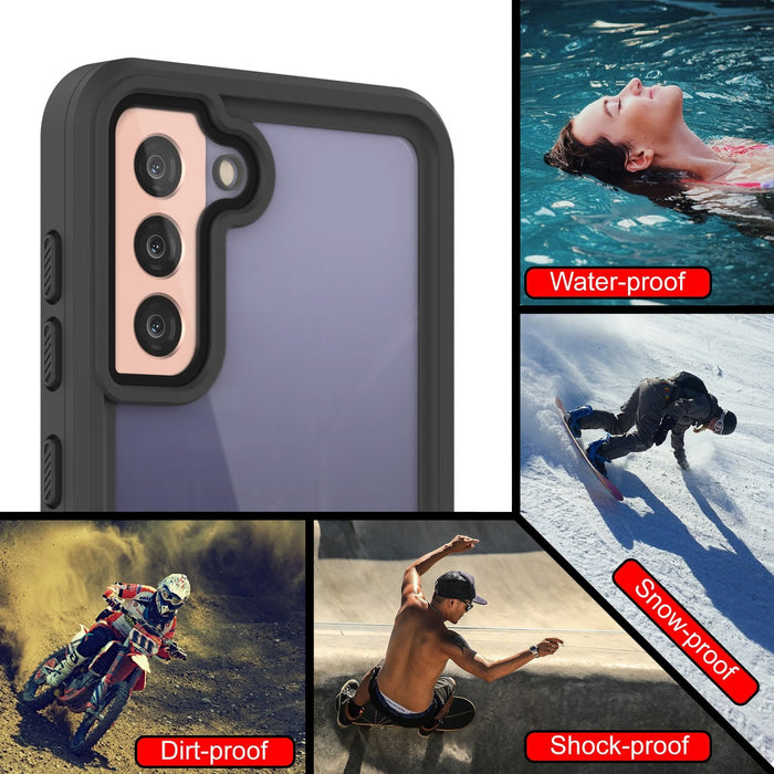 Galaxy S21 Water/Shock/Snow/dirt proof [Extreme Series] Slim Case [Light Blue] (Color in image: Teal)