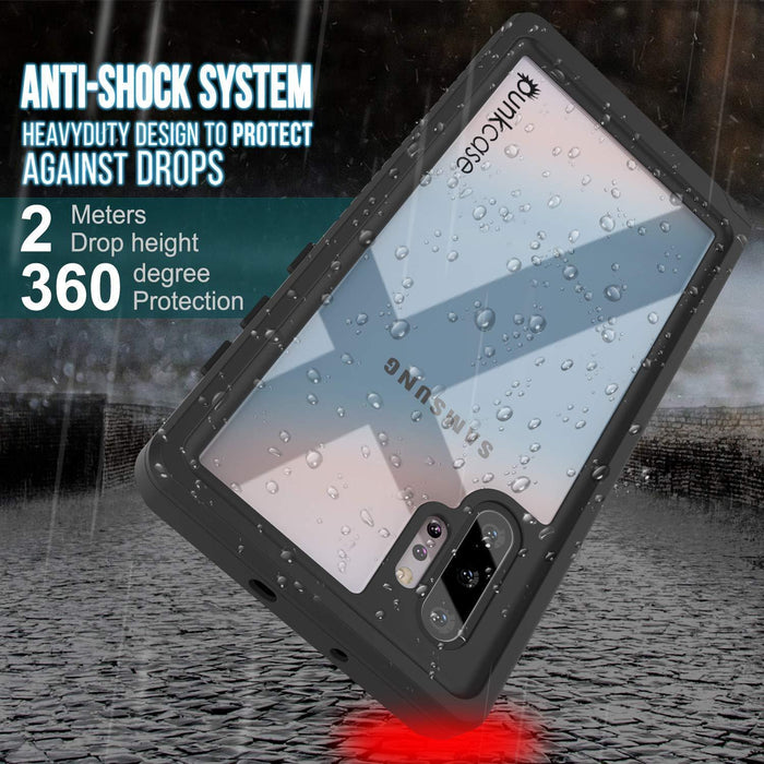 Galaxy Note 10+ Plus Case, Punkcase [Extreme Series] Armor Cover W/ Built In Screen Protector [White] (Color in image: red)