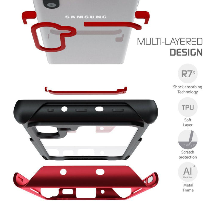 ATOMIC SLIM 3 for Galaxy Note 10 - Military Grade Aluminum Case [Red] (Color in image: Pink)