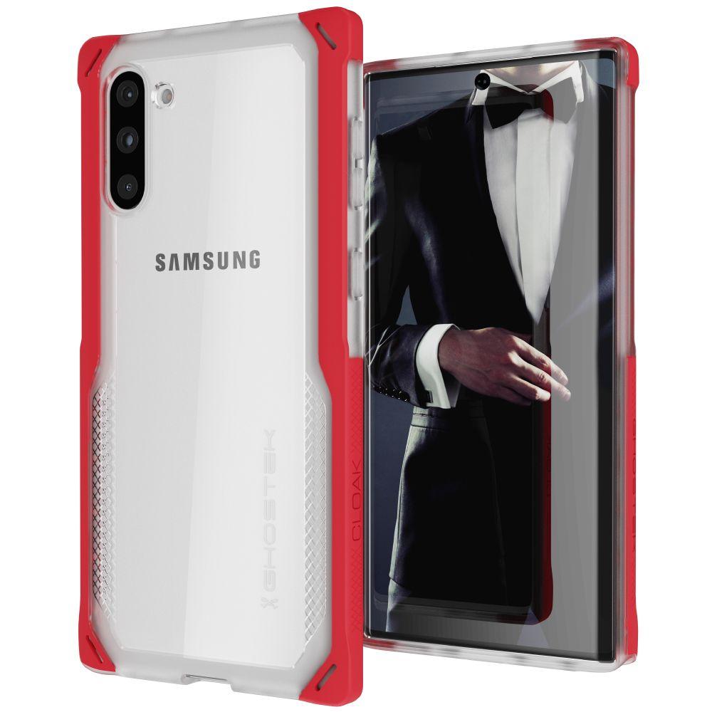 CLOAK 4 for Galaxy Note 10 Shockproof Hybrid Case [Red] (Color in image: Red)
