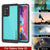 Galaxy Note 20 Waterproof Case, Punkcase Studstar Series Teal Thin Armor Cover (Color in image: light green)