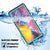 Galaxy Note 20 Waterproof Case, Punkcase Studstar Series Teal Thin Armor Cover (Color in image: black)