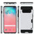 Galaxy S10+ Plus  Case, PUNKcase [SLOT Series] [Slim Fit] Dual-Layer Armor Cover w/Integrated Anti-Shock System, Credit Card Slot & Screen Protector [White] (Color in image: Navy)