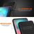 Galaxy S10+ Plus  Case, PUNKcase [SLOT Series] [Slim Fit] Dual-Layer Armor Cover w/Integrated Anti-Shock System, Credit Card Slot [Black] (Color in image: White)