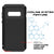 Galaxy S10+ Plus Metal Case, Heavy Duty Military Grade Rugged Armor Cover [Black] (Color in image: Red)