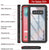 Galaxy S10e Water/Shock/Snowproof Slim Screen Protector Case [Red] (Color in image: Light blue)