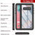 Galaxy S10+ Plus Water/Shockproof With Screen Protector Case [Black] (Color in image: Light blue)