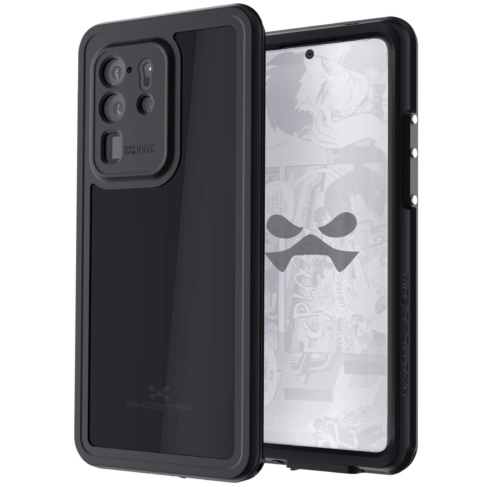 Galaxy S20 Ultra Rugged Waterproof Case | Nautical Series [Black] (Color in image: Black)