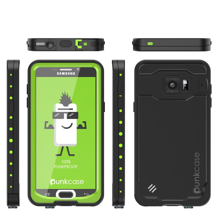 Galaxy Note 5 Waterproof Case, Punkcase StudStar Light Green Shock/Dirt Proof | Lifetime Warranty (Color in image: white)
