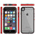 Apple iPhone 8 Waterproof Case, PUNKcase CRYSTAL 2.0 Red W/ Attached Screen Protector  | Warranty (Color in image: Black)