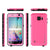 Galaxy S6 Waterproof Case PunkCase StudStar Pink Thin 6.6ft Underwater IP68 Shock/Dirt/Snow Proof (Color in image: black)