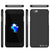 iPhone 8 Case, Punkcase CarbonShield Jet Black with 0.3mm Tempered Glass 