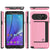 Galaxy Note 5 Case PunkCase CLUTCH Pink Series Slim Armor Soft Cover Case w/ Tempered Glass (Color in image: Gold)