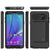 Galaxy Note 5 Case PunkCase CLUTCH Black Series Slim Armor Soft Cover Case w/ Tempered Glass (Color in image: Silver)