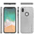 iPhone X Case, Punkcase Galactic 2.0 Series Ultra Slim w/ Tempered Glass Screen Protector | [Silver] (Color in image: black/grey)