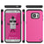 Galaxy s7 Case PunkCase Galactic Pink Series Slim Protective Armor Soft Cover Case w/ Tempered Glass (Color in image: black)