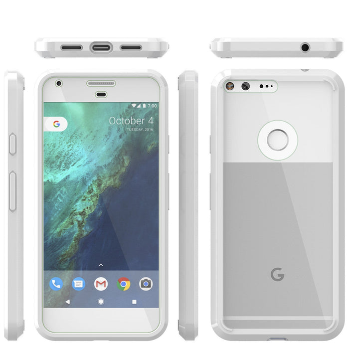 Google Pixel Case Punkcase® LUCID 2.0 White Series w/ PUNK SHIELD Glass Screen Protector | Ultra Fit (Color in image: teal)