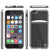 iPhone SE (4.7") Case, PUNKCASE® LUCID Silver Series | Card Slot | SHIELD Screen Protector | Ultra fit (Color in image: Black)