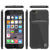 iPhone SE (4.7") Case, PUNKCASE® LUCID Black Series | Card Slot | SHIELD Screen Protector | Ultra fit (Color in image: Silver)
