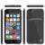 iPhone 8 Case, PUNKCASE® LUCID Black Series | Card Slot | SHIELD Screen Protector | Ultra fit (Color in image: Silver)