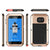 Galaxy S7 EDGE  Case, PUNKcase Metallic Gold Shockproof  Slim Metal Armor Case (Color in image: white)