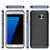 Galaxy S7 Edge Case, PunkCase STEALTH Navy Blue Series Hybrid 3-Piece Shockproof Dual Layer Cover (Color in image: Silver)