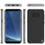 Galaxy S8 PLUS Case, PunkCase [Stealth Series] Hybrid 3-Piece Shockproof Dual Layer Cover [Non-Slip] [Soft TPU + PC Bumper] with PUNKSHIELD Screen Protector for Samsung S8+ [Silver] (Color in image: Black)