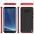 Galaxy S8 PLUS Case, PunkCase [Stealth Series] Hybrid 3-Piece Shockproof Dual Layer Cover [Non-Slip] [Soft TPU + PC Bumper] with PUNKSHIELD Screen Protector for Samsung S8+ [Red] (Color in image: Black)