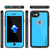 iPhone 7 Waterproof IP68 Case, Punkcase [Light Blue] [StudStar Series] [Slim Fit] [Dirt/Snow Proof] (Color in image: white)