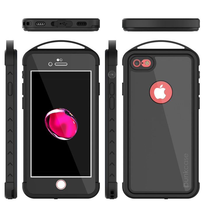 iPhone 8 Waterproof Case, Punkcase ALPINE Series, Black | Heavy Duty Armor Cover (Color in image: white)