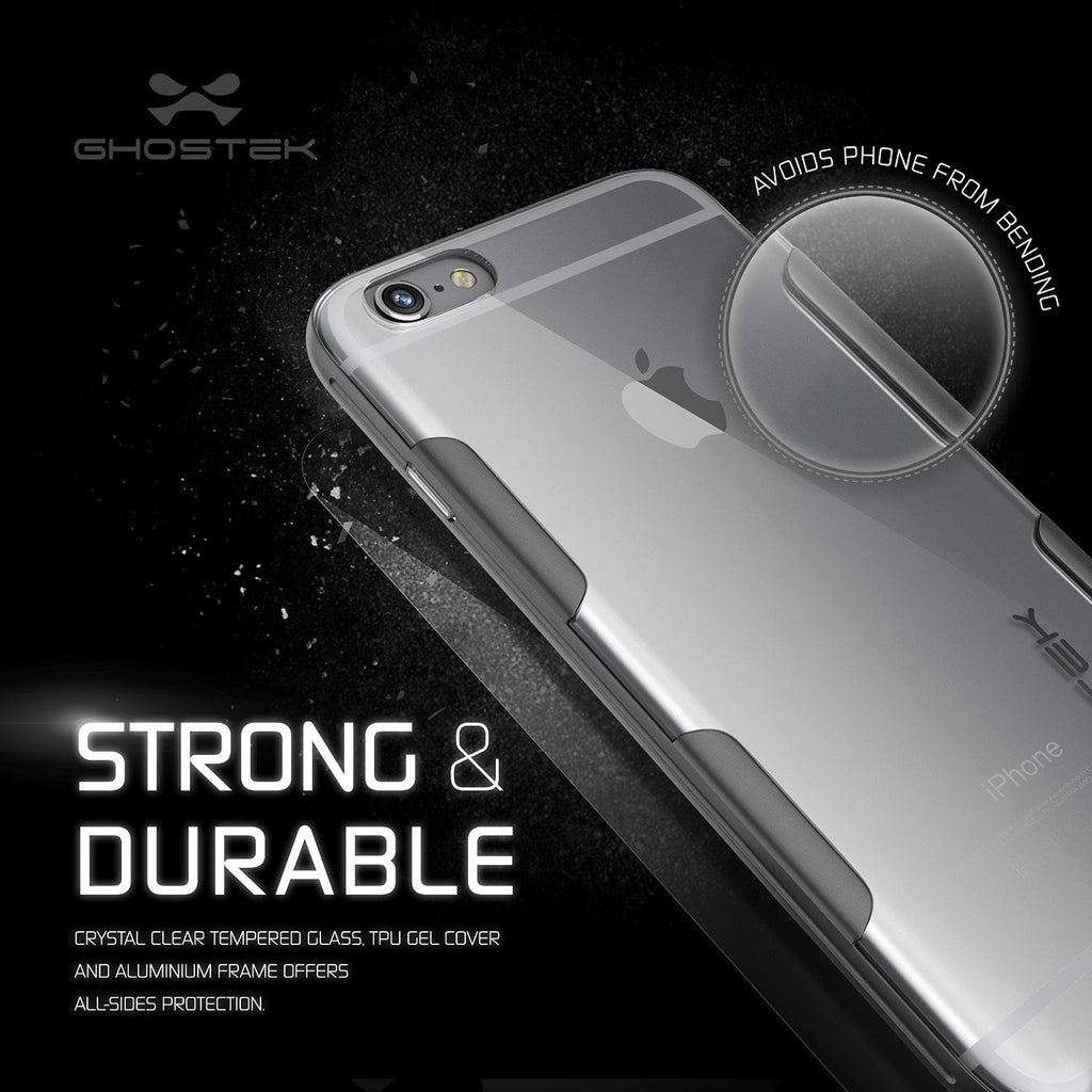 iPhone 6s Plus Case Space Grey Ghostek Cloak, Slim Protective w/ Tempered Glass | Lifetime Warranty (Color in image: pink)
