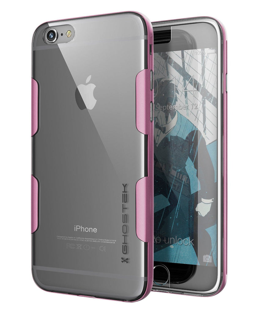 iPhone 6s Plus Case Pink Ghostek Cloak, Slim Protective Armor w/ Tempered Glass | Lifetime Warranty (Color in image: pink)