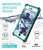 iPhone  8  Waterproof Case, Ghostek Nautical Series for iPhone  8  | Slim Underwater Protection | Adventure Duty | Ultra Fit | Swimming (Teal) (Color in image: Green)