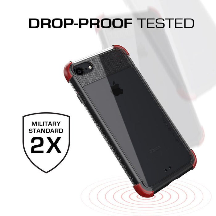 iPhone 7 Case, Ghostek Covert 2 Series for iPhone 7 Protective Case [RED] 