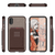 iPhone 8 Case , Ghostek Exec 2 Series for iPhone 8 Protective Wallet Case [BROWN] (Color in image: Red)
