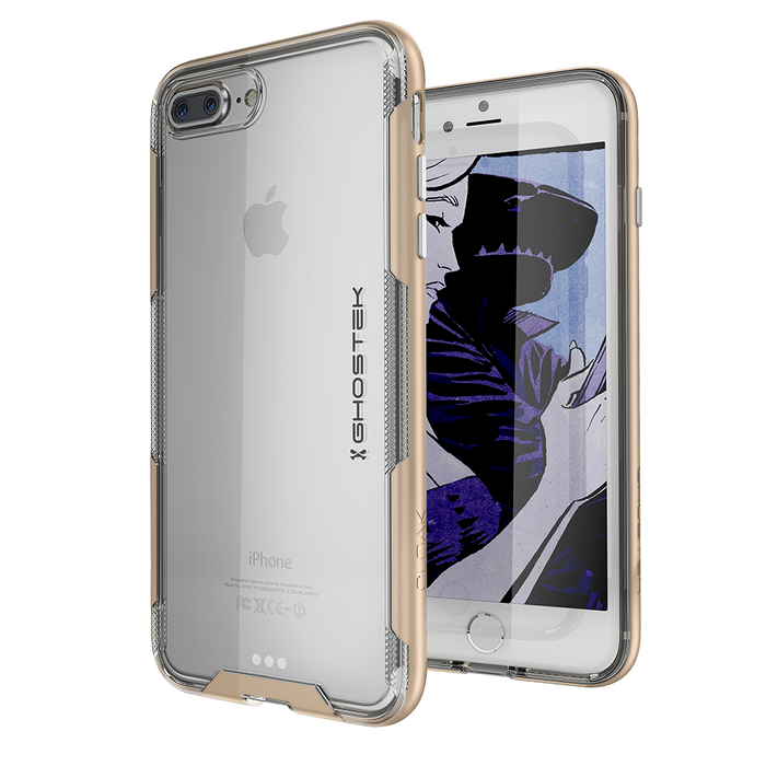 iPhone 7+ Plus Case,Ghostek Cloak 3 Series  for iPhone 7+ Plus  Case [GOLD] (Color in image: Red)