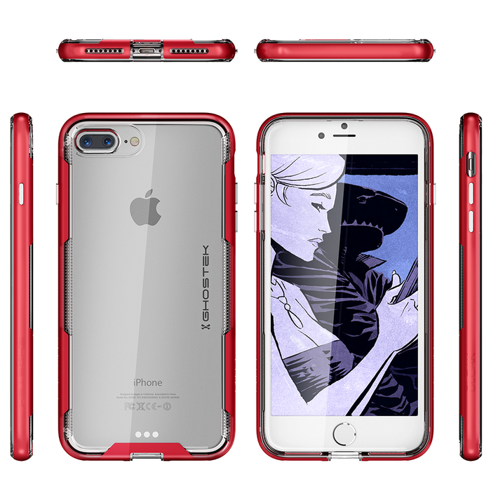 iPhone 7+ Plus Case,Ghostek Cloak 3 Series  for iPhone 7+ Plus  Case [RED] (Color in image: Teal)