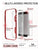 iPhone SE/5S/5 Case Ghostek® Cloak Red Slim | Tempered Glass | Lifetime Warranty Exchange (Color in image: gold)
